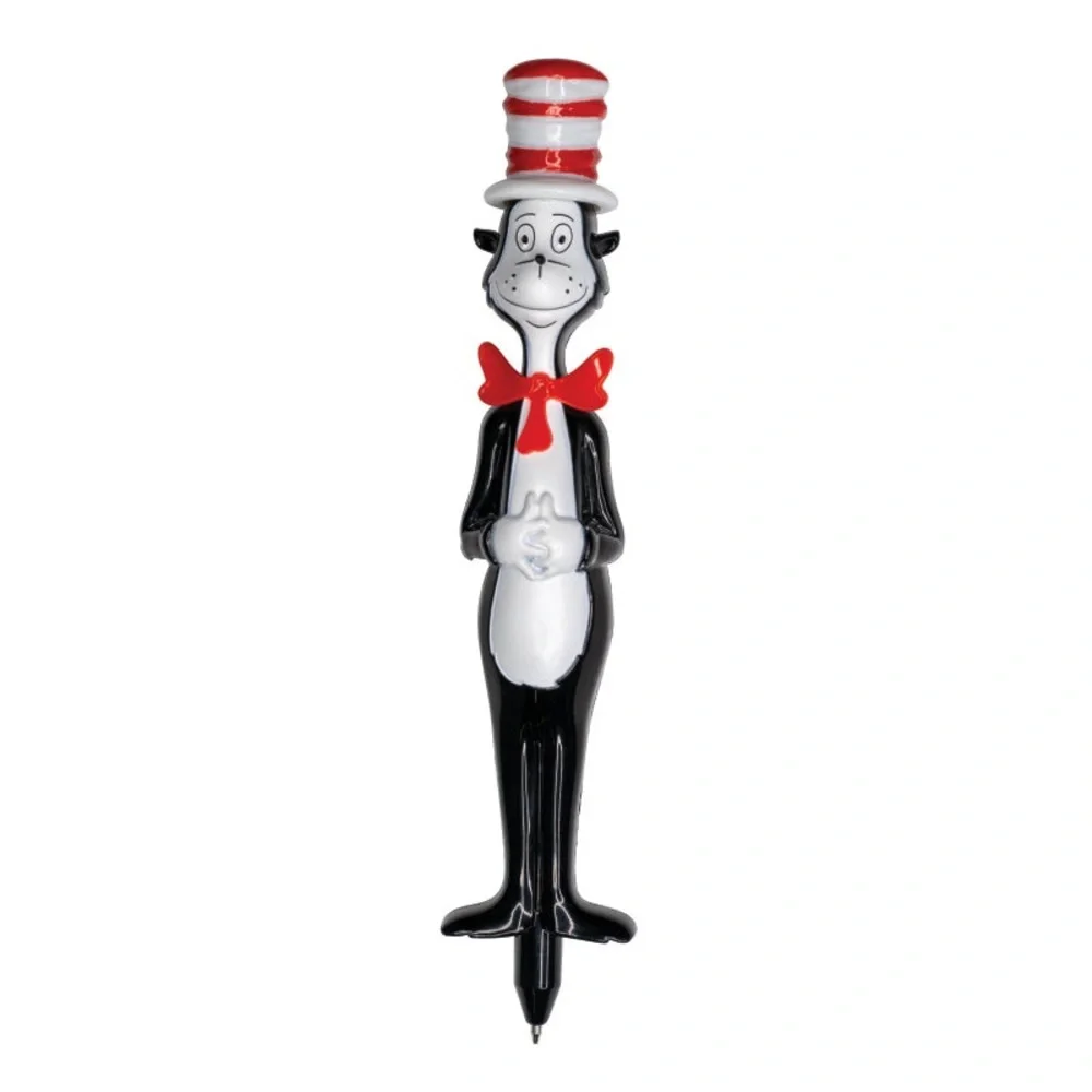 Super Detailed 3D Cat Hat Pen - Whimsical Design, Black Ink (8.25 Inch